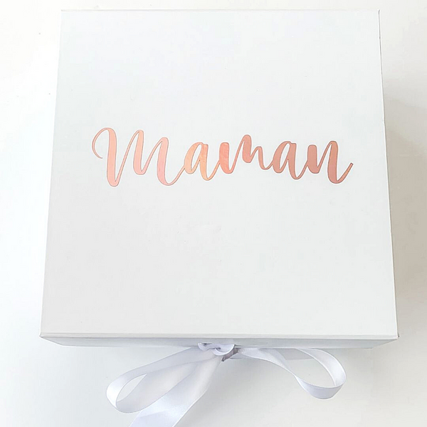 Customizable white gift box for gift boxes